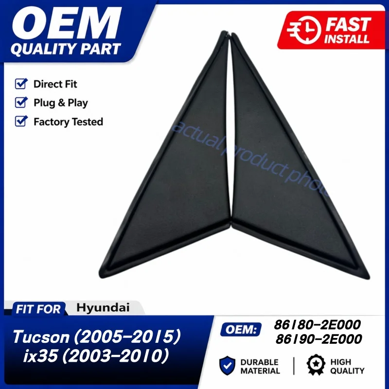 861802E000 861902E000 Front Side Mirror Triangle Window Trim for Hyundai Tucson 2005-2009 Left&Right OEM 86180-2E000 86190-2E000