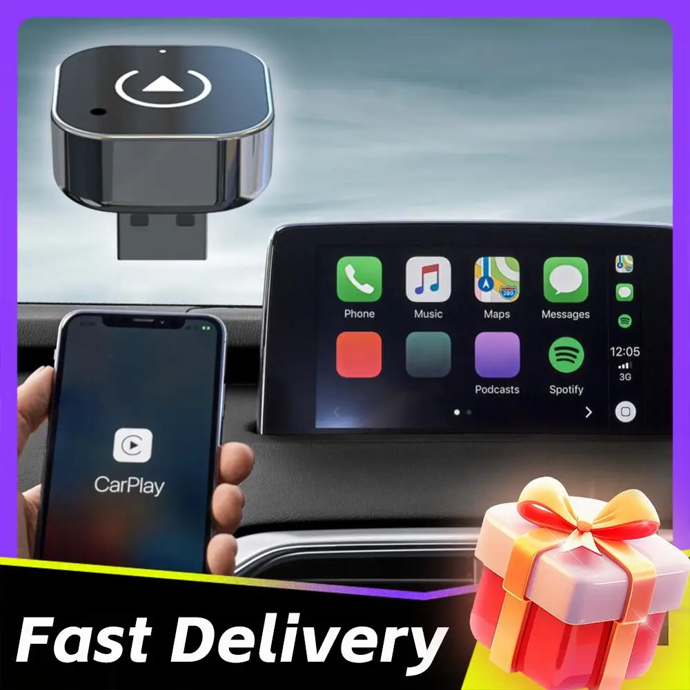 2/1PCS CarPlay Ai Box USB Adapter Wireless CarPlay Android Auto Adapter Smart Box Convert Wired To Wireless Smart USB Dongle