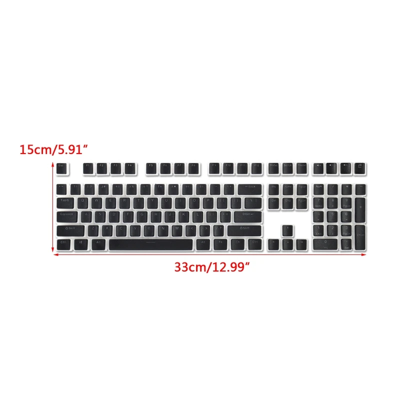 2022 novo 108 chaves oem keycaps para interruptores mx cereja teclado mecânico rgb translúcido