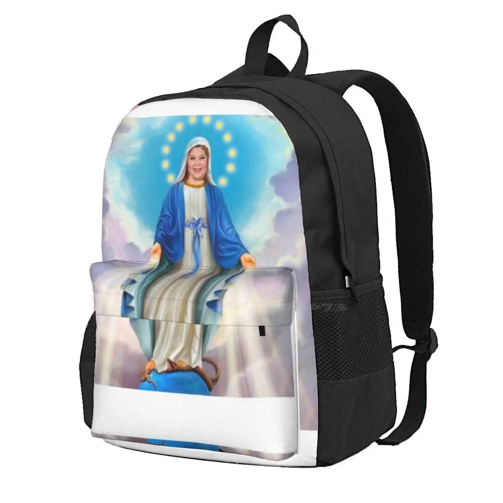 Raini Rodriguez Virgin Mary Hot Sale Schoolbag Backpack Fashion Bags Raini Austin And Ally Virgin Mary Fiesta Salsa