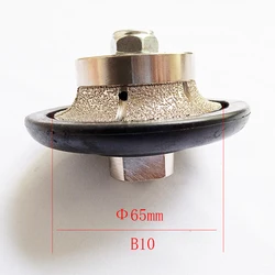 Diamond Hand Profile Router Bits M14 Thread Vacuum Brazed Wheel B10 Granite Marble Stone Grinding