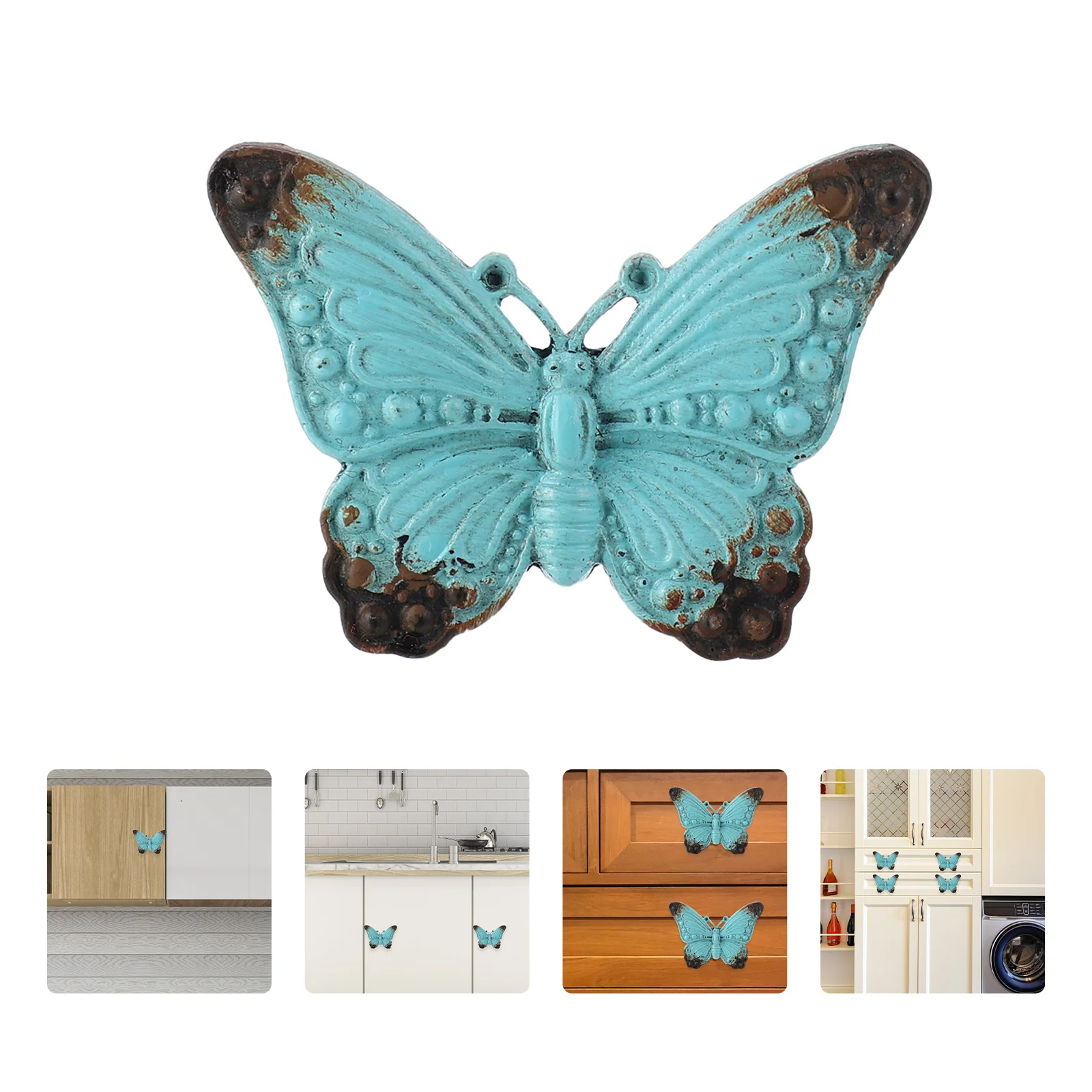 

1Pcs Butterfly Zinc Alloy Door Handle Cabinet Drawer Pull Ring Cupboard Wardrobe Door Handle Drawer Pull Ring Cupboard Knob