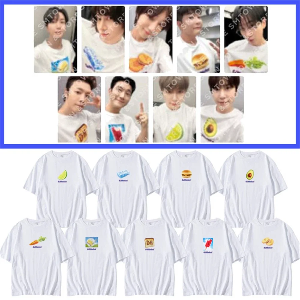 Koszulka SuperJunior z okazji 20-lecia koncertu, SJMarket, okrągły dekolt, krótki rękaw, EUNHYUK, LEETEUK, DONGHAE, odzież dla fanów.