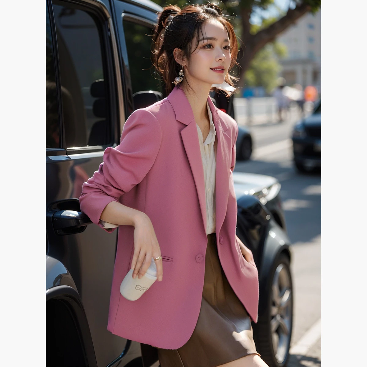 

Vimly элегантные офисные женские блейзеры женские осень 2023 новые приталенные куртки в китайском стиле с застежкой-лягушкой дизайн женская одежда V7883