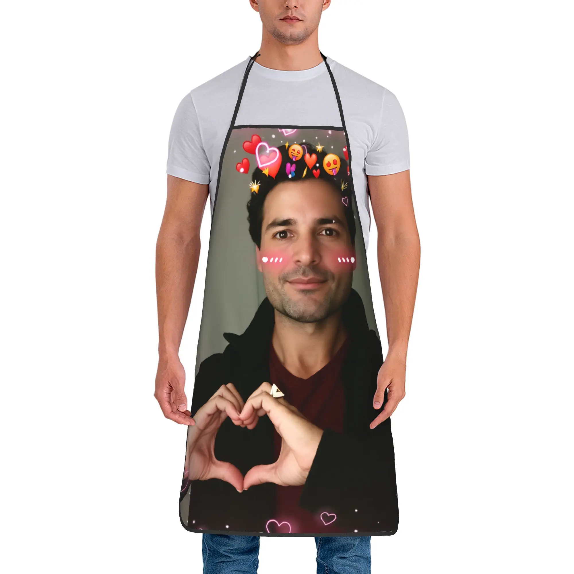 Chayanne Singer (5) Apron  Custom Cleaning Kitchen Accessories Work Adult Aprons without Pocket