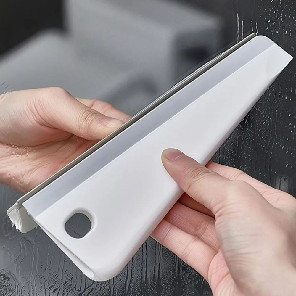1 Piece/2 Piece Set Multifunctional Squeegee Handheld Glass Wiper for Home Bathroom Mirror Scraper Squeegee Washbasin Soft Rubber Cleaning Tool