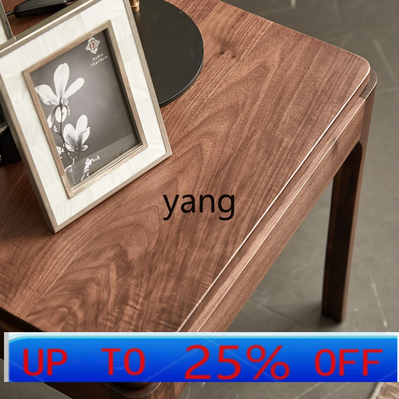 

LTT all solid wood square table modern simple sofa corner table living room small coffee table
