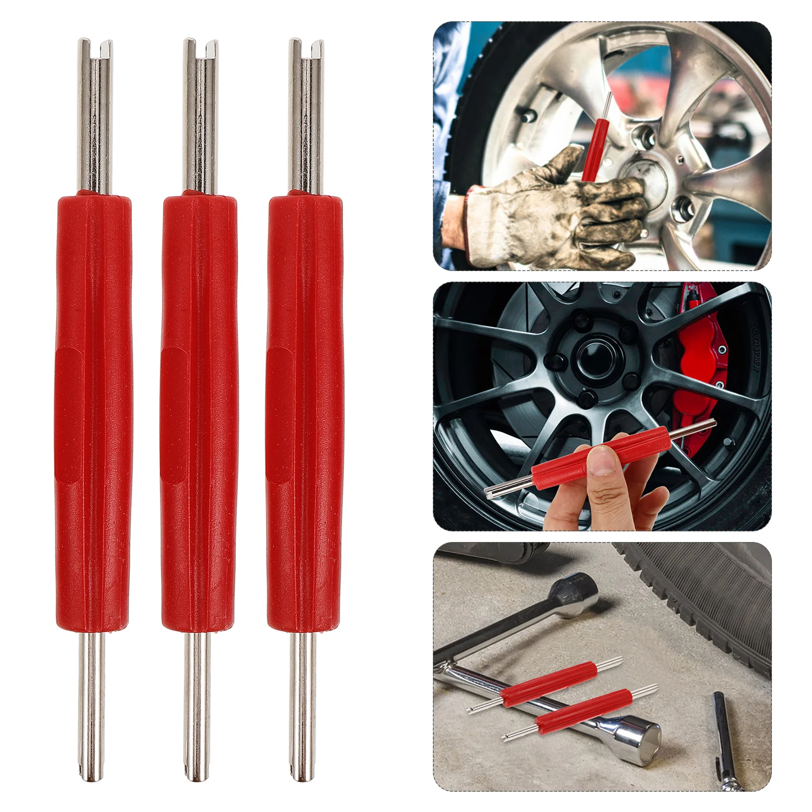 

10pcs Dual-Head Valve Core Removal Tool For Car Tire Repair Maintenance Hvac System Service Tools Stem Remover Kit