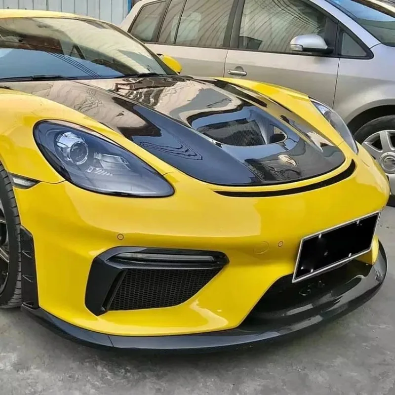 مناسبة لبورشه 718 982 GT4 ألياف الكربون الشفة الأمامية