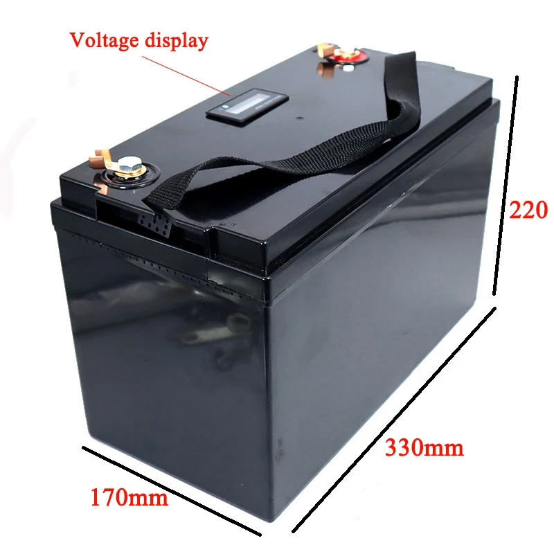 12V150Ah 160Ah LiFePO4 Battery LCD Built-in BMS Solar Power System RV Trolley Motorstreet lamp backup 12v lithium ion battery