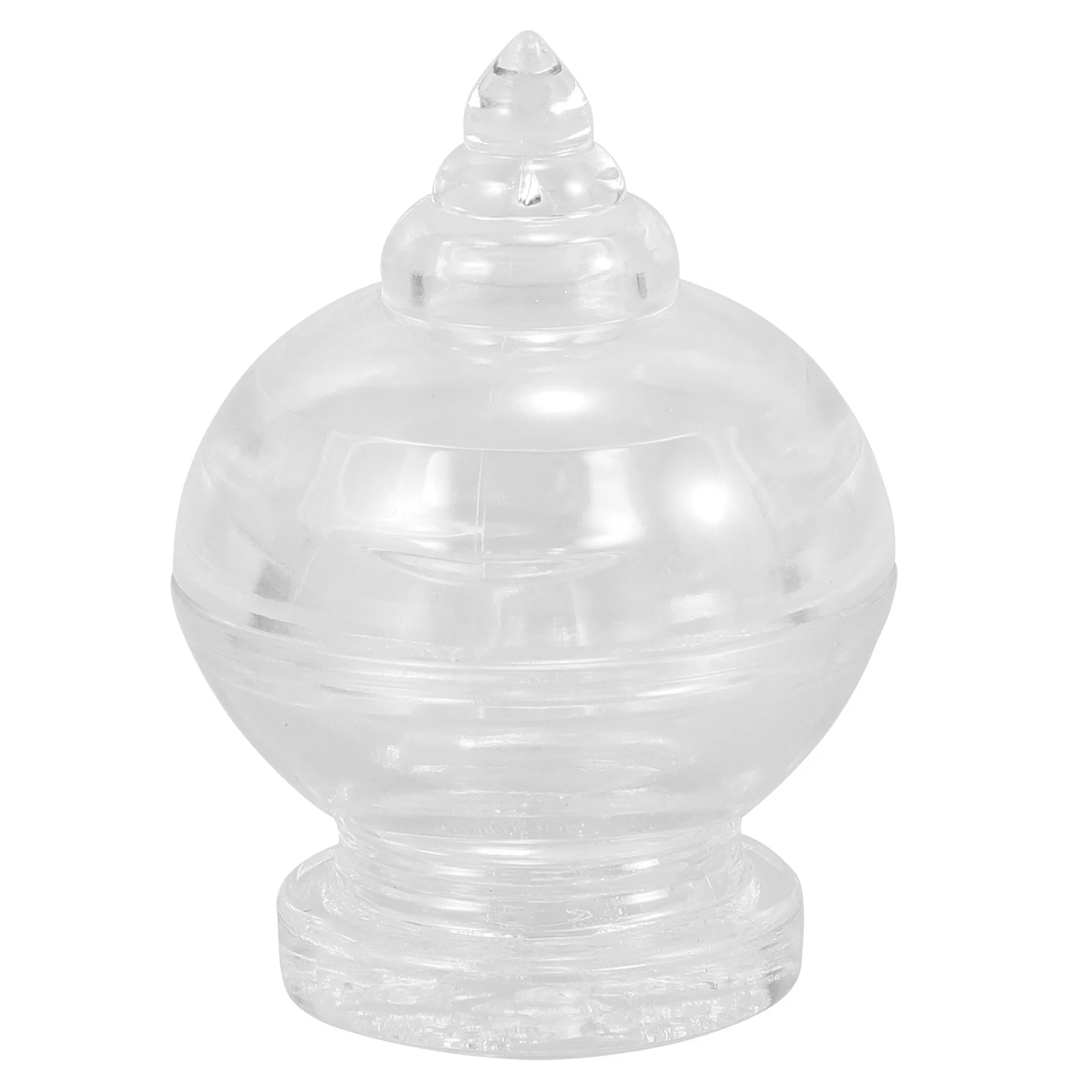 

Acrylic Pagoda Offering Tower Small Statue Home Decor Desktop Temple Ornament Crystal Decoration