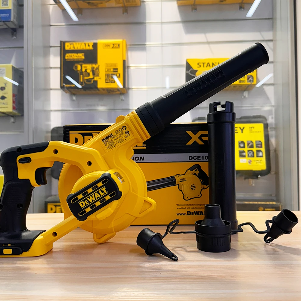 DEWALT 20V originale Cordless Compact Air Blower DCE100N regolazione a 3 velocità aspirapolvere per polveri utensili elettrici ricaricabili al litio
