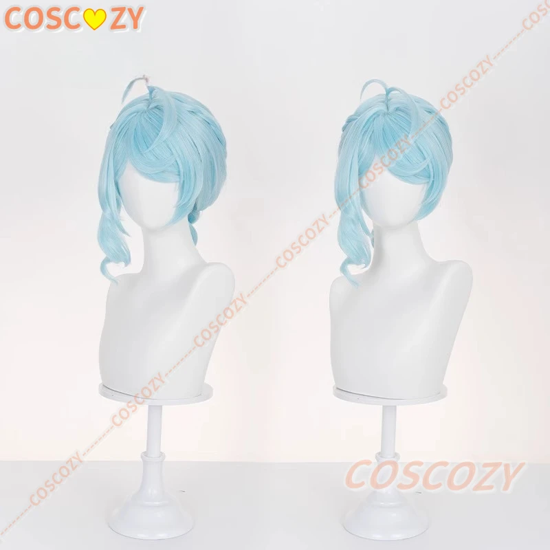 Zenless zona zero semente cosplay peruca azul longo cabelo obol esquadrão festa de halloween feminino meninas carnaval role play adereços peruca livre boné