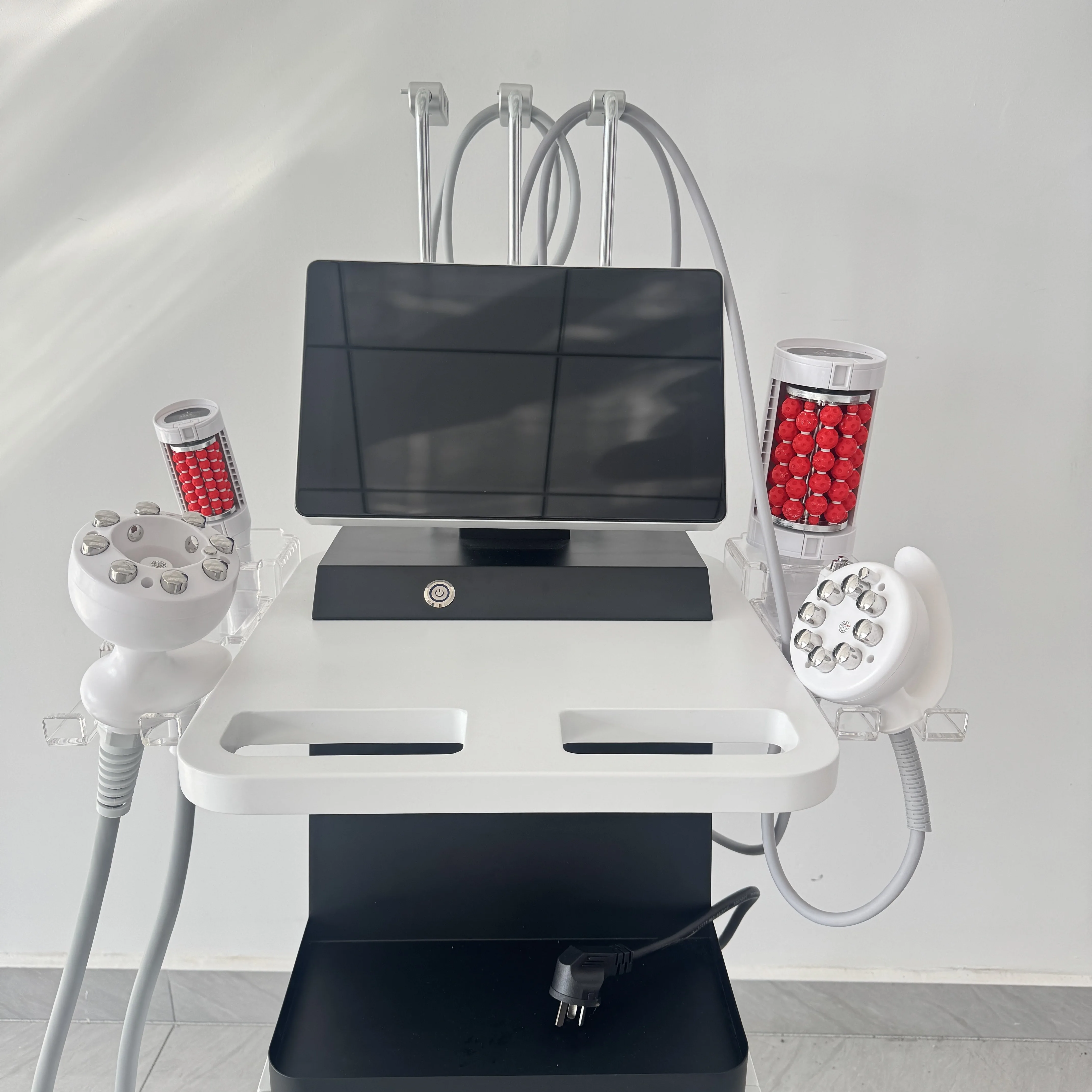 เครื่องสลายไขมันและกระชับสัดส่วน 4D มัลติฟังก์ชั่น RF + ระบบสุญญากาศ – กระชับผิว ลดเซลลูไลท์ และกระตุ้นกล้ามเนื้อในเครื่องเดียว