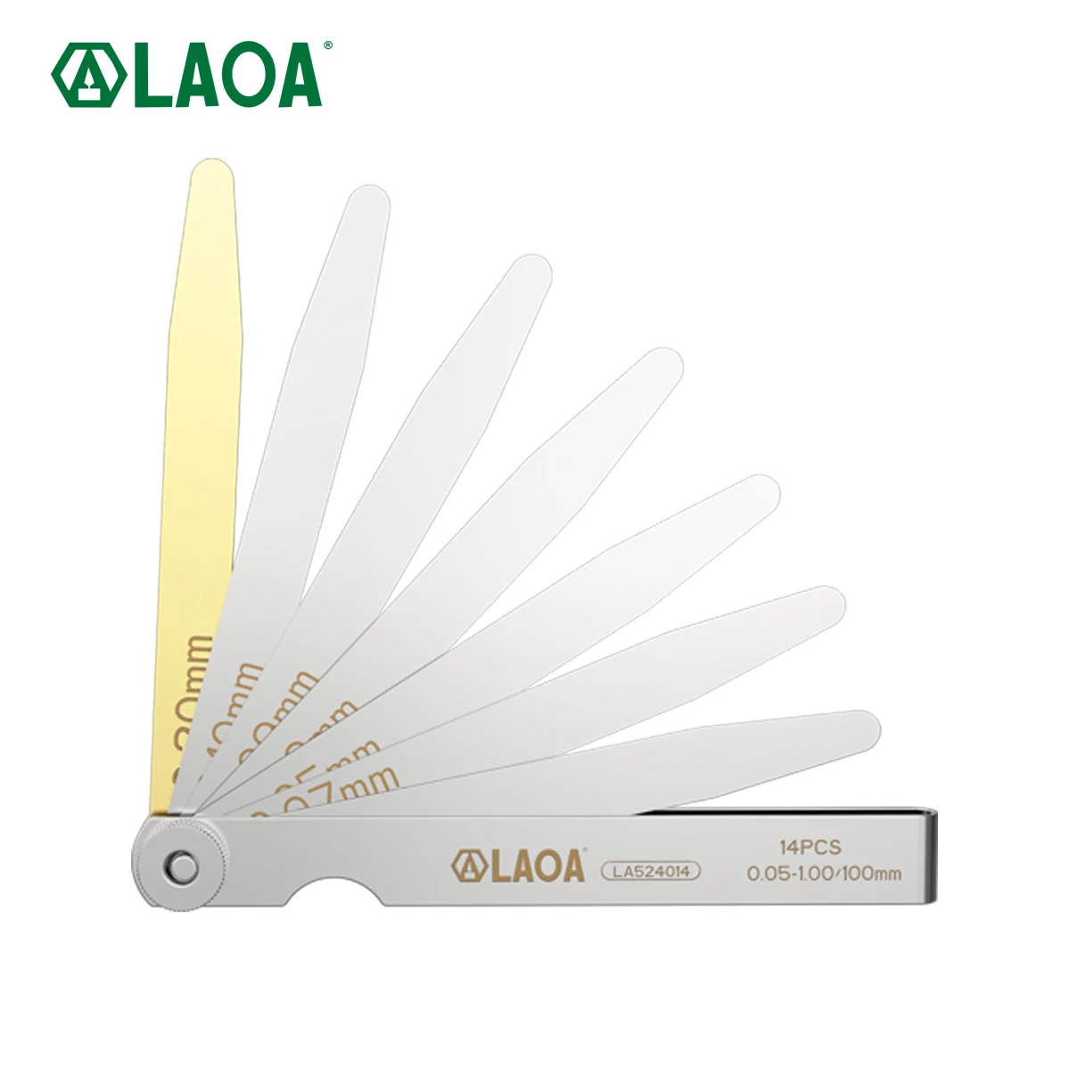 LAOA Fühlerlehren-Set aus Edelstahl, Präzisionsspalt-Messwerkzeug für die industrielle mechanische Wartung von Automobilen, 100 mm
