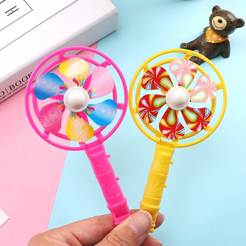 10pcs Whistle Windmill Fan Party Favors - close-up view