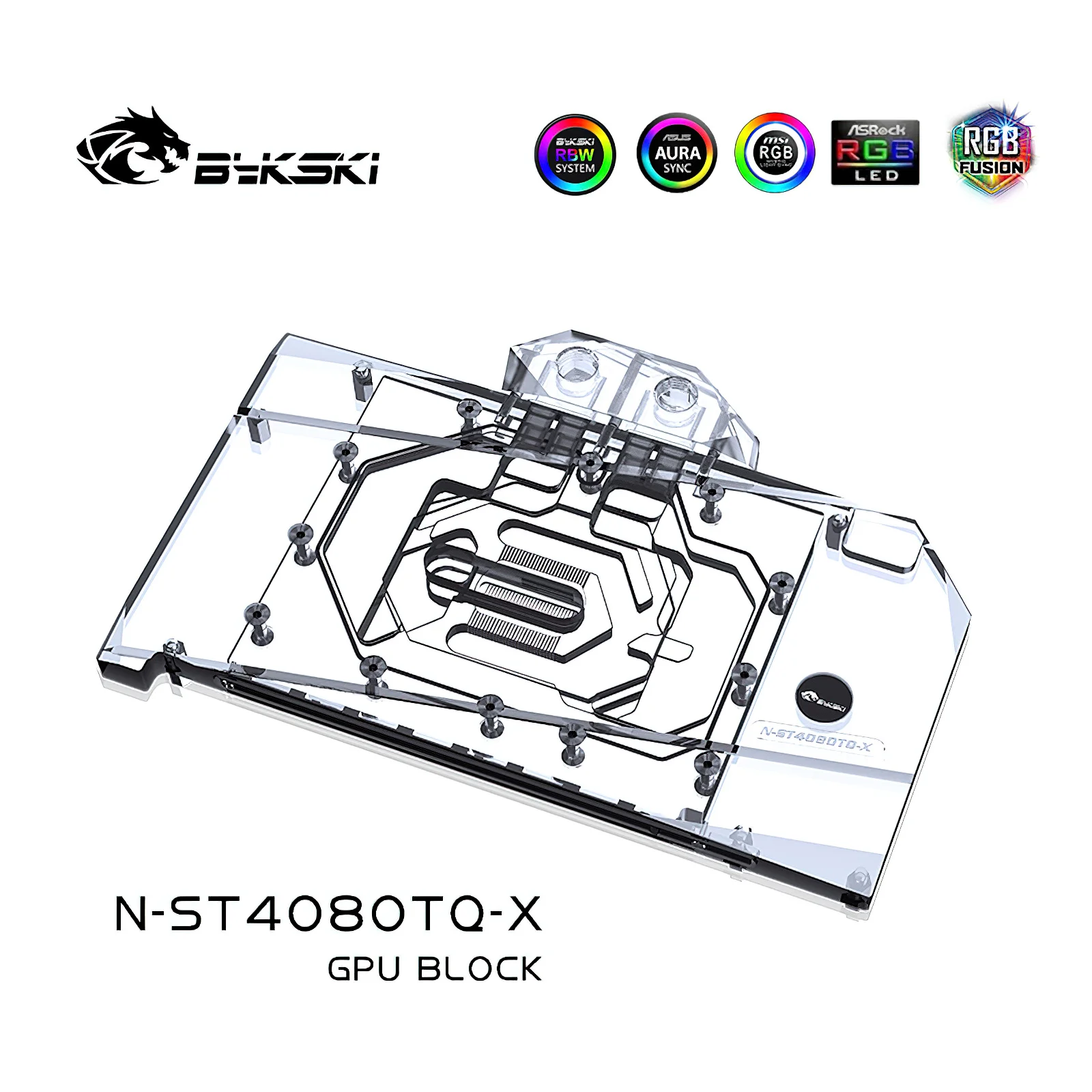 Bykski Full Cover RGB GPU Block Cooler für ZOTAC RTX4090 Trinity AMP N-ST4080TQ-X