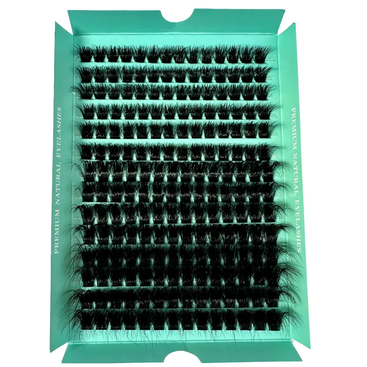 160D 8-20mm 5D Puszyste Grube Miękkie Pojedyncze Kępki DIY do Przedłużania Rzęs D Curl 280 szt. Naturalne Segmentowe Rzęsy Narzędzia do Makijażu