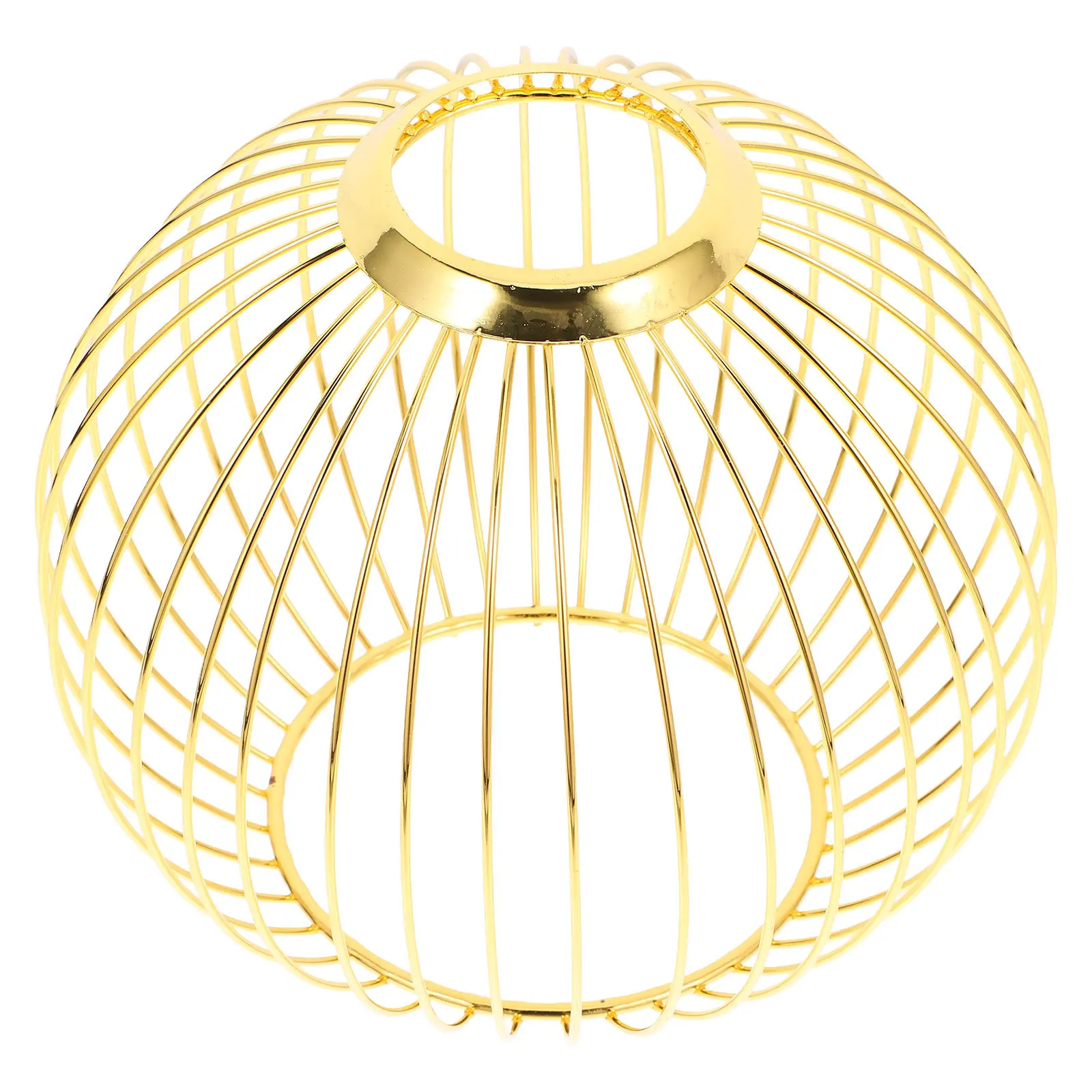 سلك الحديد عاكس الضوء خمر النمط الصناعي الجوف خارج غطاء مصباح للمنزل مطعم مقهى سلك معدني الزخرفية #5