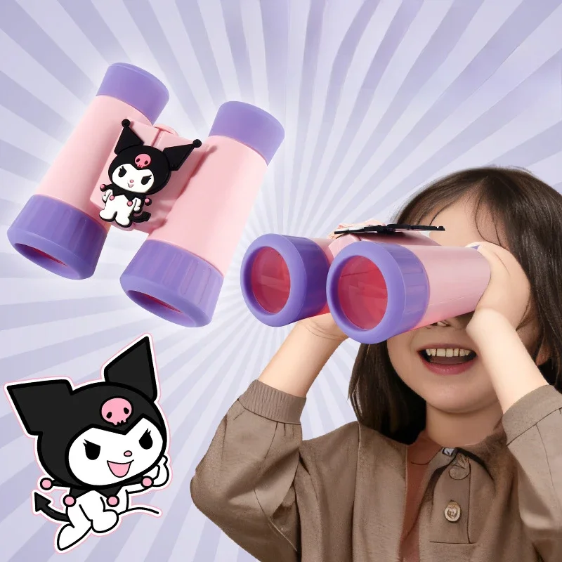 Бинокль Hello Kitty Kuromi, портативный телескоп для исследований на природе, увеличительное стекло, игрушки, подарки для студентов