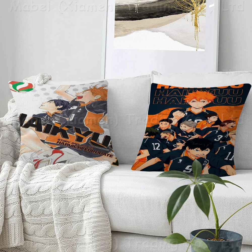 

Canvas Painting Haikyuu Pillow Cushion Cover Pillowcase Living Room Sofa Home Decor Customized