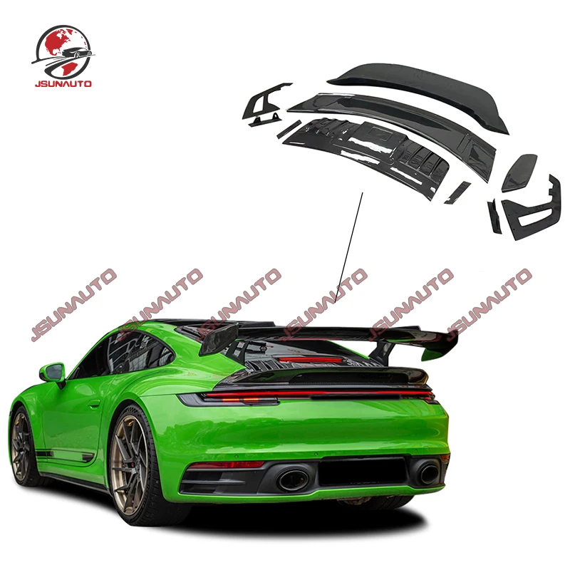 

Carbon Fiber Rear Spoiler For Porsche-911 992 GT3Style Full Carbon Body Kit Rear Wing Tail Spoiler For 911 992 Carrera Kits