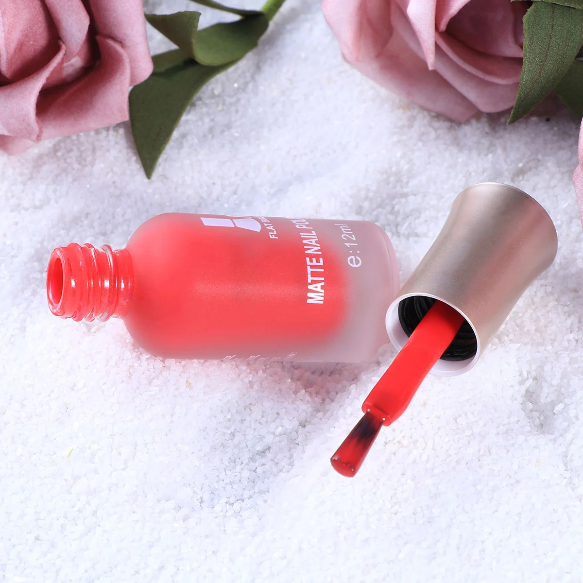 Vernis pour Nail Art, Gel de Texture pour accessoires d'ongles, vernis à couche de finition mate, 12 Ml