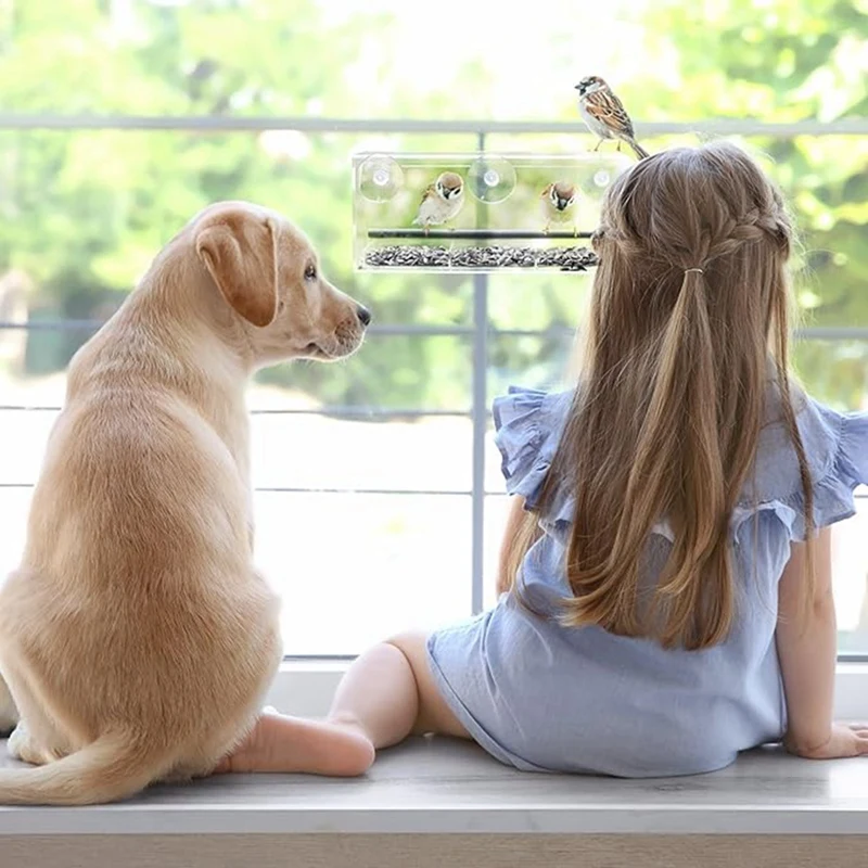 Window Bird Feeder, Wild Bird Feeder, Transparent Window Bird Feeder, Exquisite Bird Watching Gift
