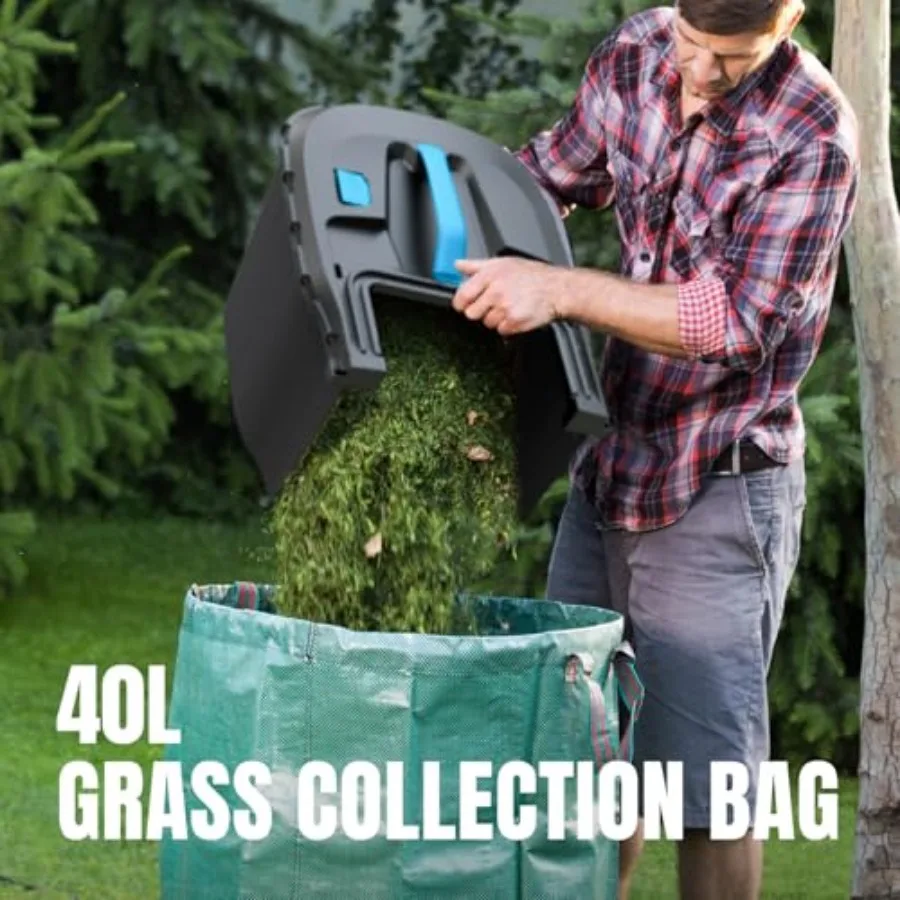 2x20 فولت 18 بوصة اللاسلكي فرش جزازة العشب الكهربائية مع 6 موقف قطع تعديل الارتفاع مثالية لساحة كبيرة Mainte #6