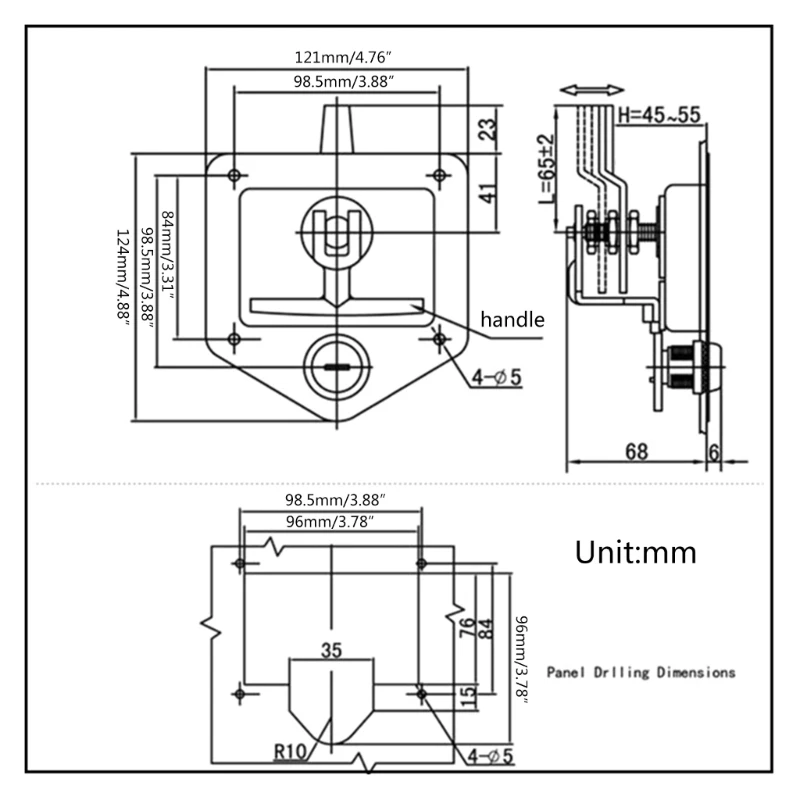 G8TE RV Yacht Lock Lock Phụ kiện Hộp công cụ không gỉ Khóa