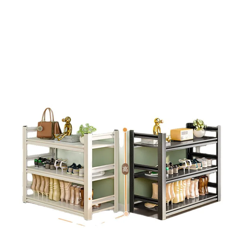 

Household steel shoe rack Multifunctional shelf at the entrance of the house Household rack Integrated storage