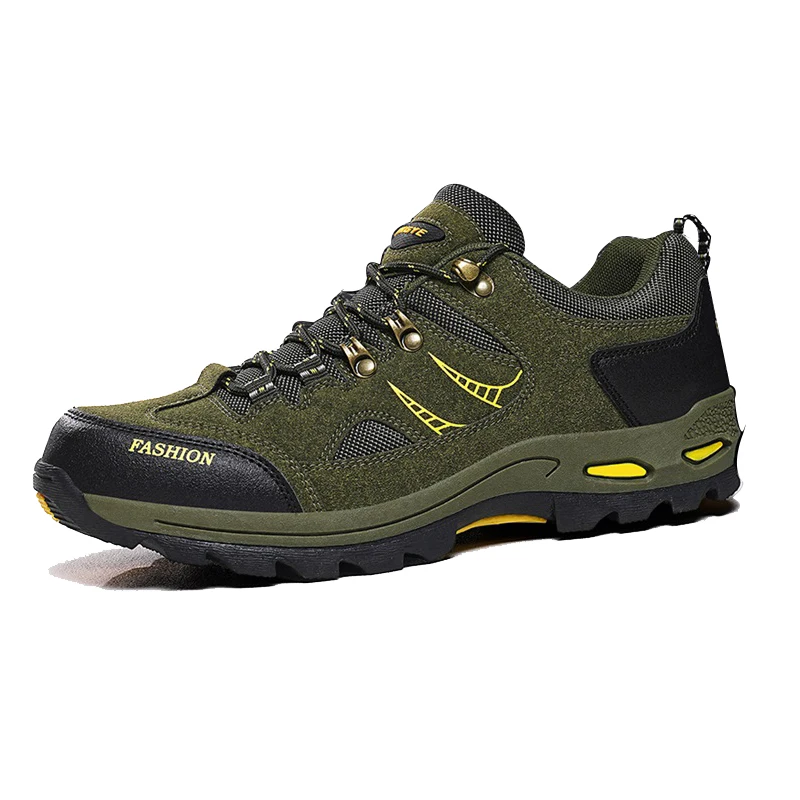 

Outdoor Hiking Shoes Men Shoes Thick-soled High-top Boots Anti-slip Ankle Boots Men Durable Solid Color Casual Sports Shoes Men