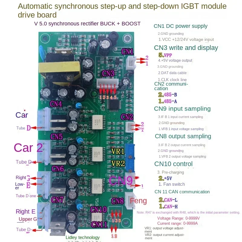 Customized Automatic Synchronous Step-down IGBT Module Drive Control Panel MPPT Control