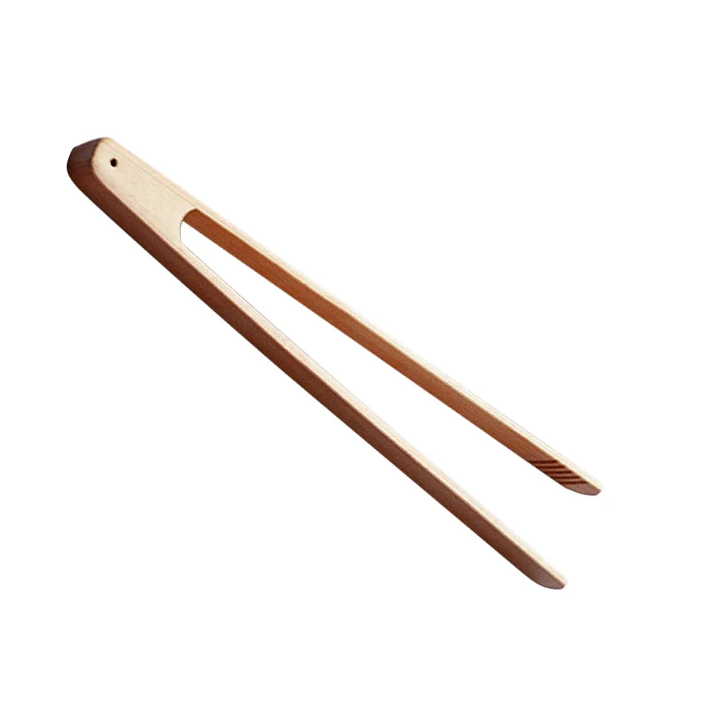 

Wooden Food Tongs Kitchen Cooking Grill Baking Utensils Premium Wood Clips For Toast Salad Bbq Home Restaurant Use