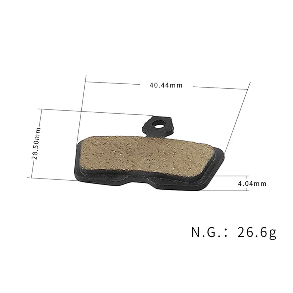 Practical Brand New Disc Brake Pads Semi Metal Replacement Road Bike 40*28.5*4mm For -SRAM For-CODE R(2011 To 2014)