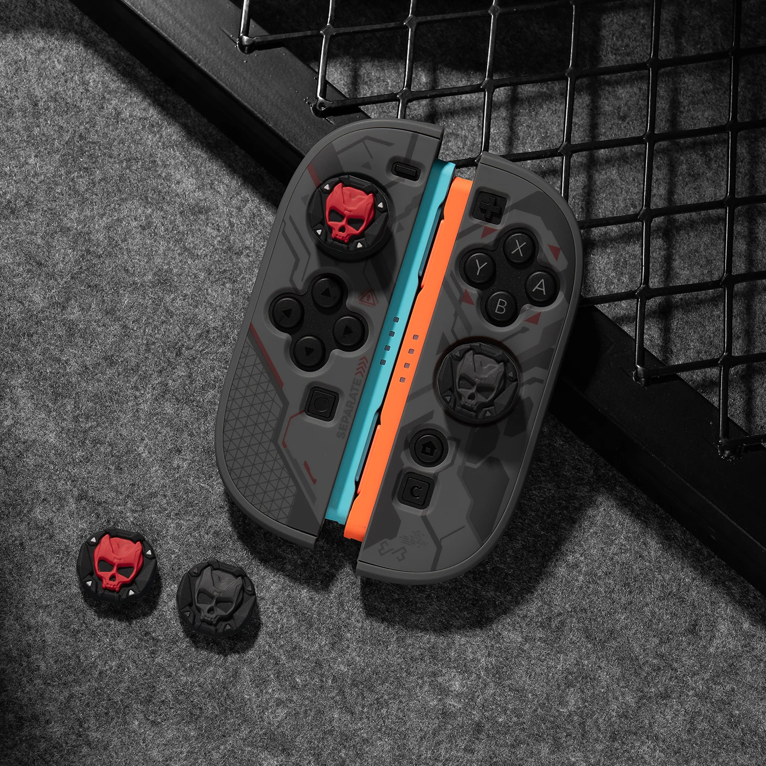 GeekShare Thumb Grip Caps compatible with Nintendo Switch 2 (2025) ,  4PCS Bone Spirit Armor Replacement Button Caps