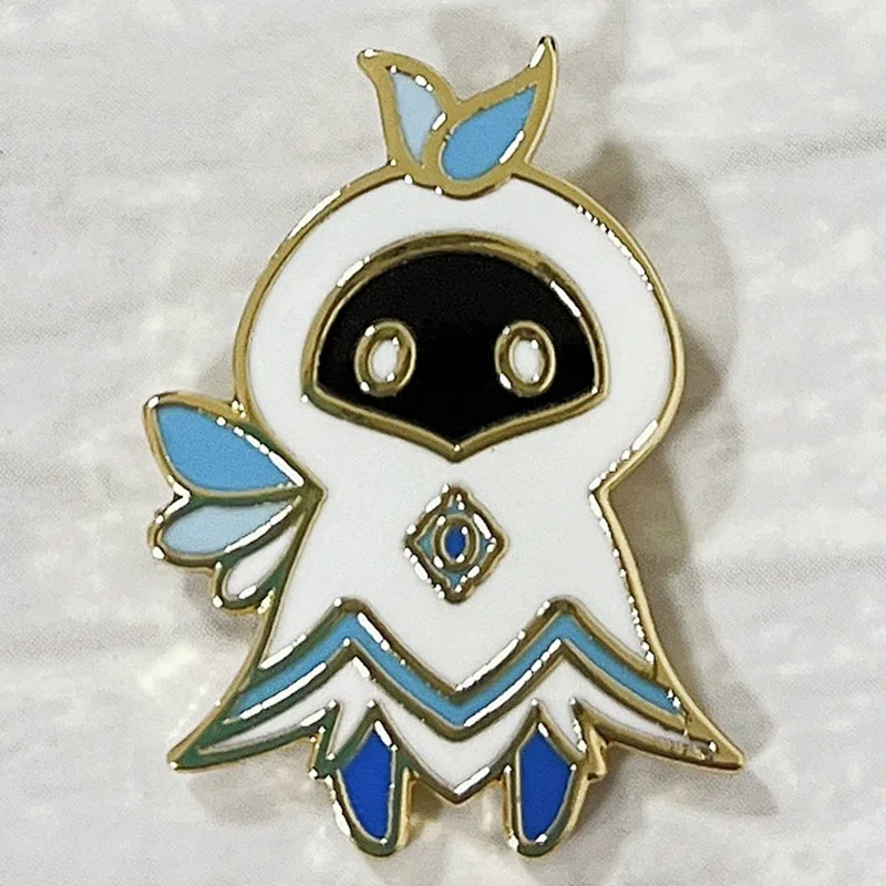 Genshin Impact kawaii little Wind Sprite Venti Anime Lapel Pins Backpack Jeans Enamel Brooch Badges Women Fashion Jewelry Gifts