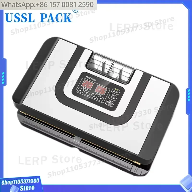PWZ320 Dual Mode Dry Wet Compact Home Automatic Built-in Bag Cutter for Meat Fruit Snack Storage Packing Vacuum Sealing