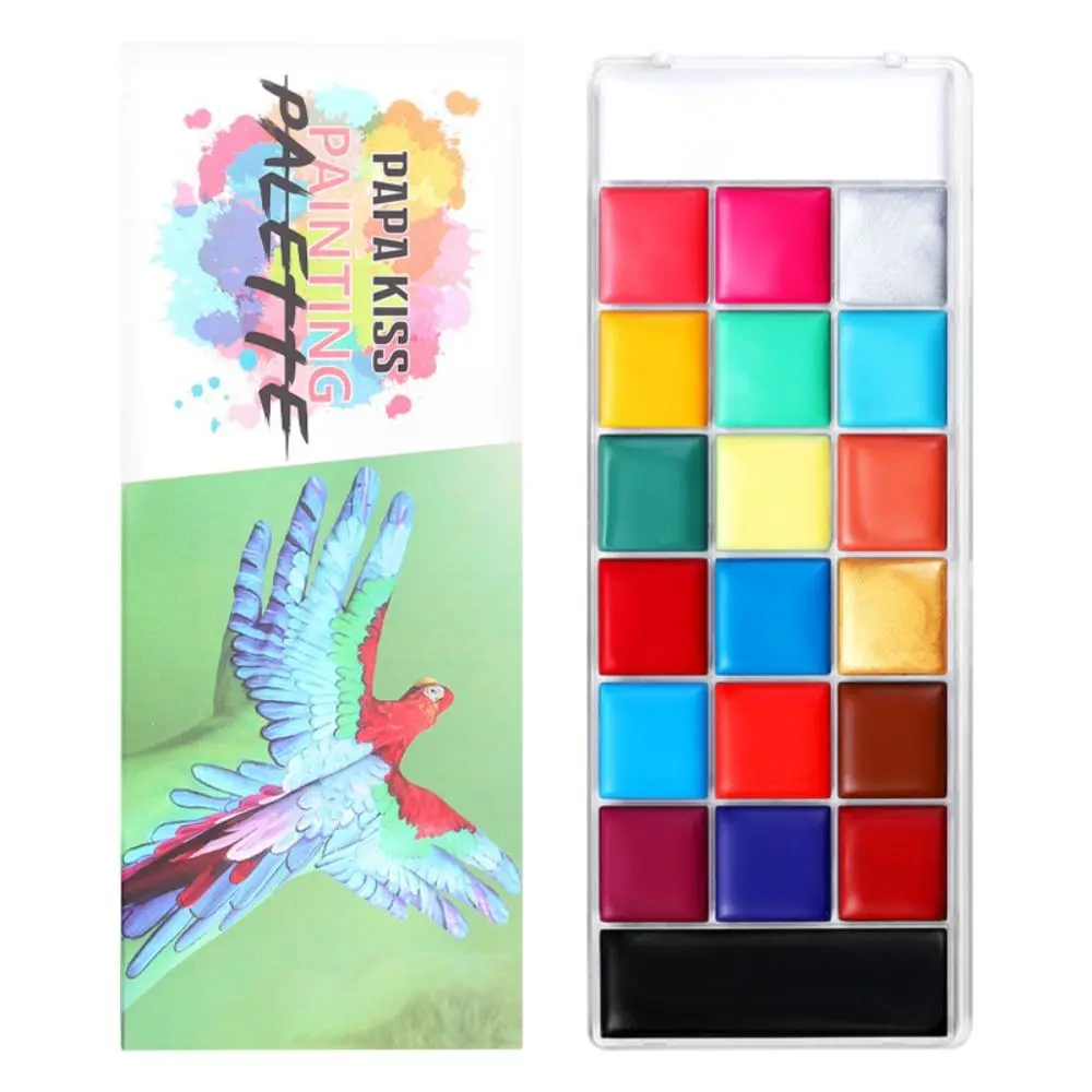 Cosmetics Multicolour Body Face Painting Kit Colorful Makeup Body Art Painting Waterproof Clown Face Painting Palette Cosplay