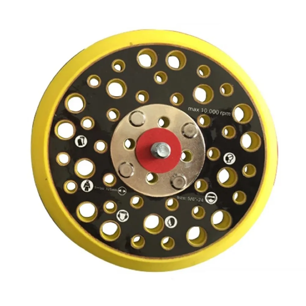 

125mm 44-Holes Sander Backing Pad & Dust Sanding Disc PUR Molded Medium Density Grinding Polishing Discs Power Tool Parts