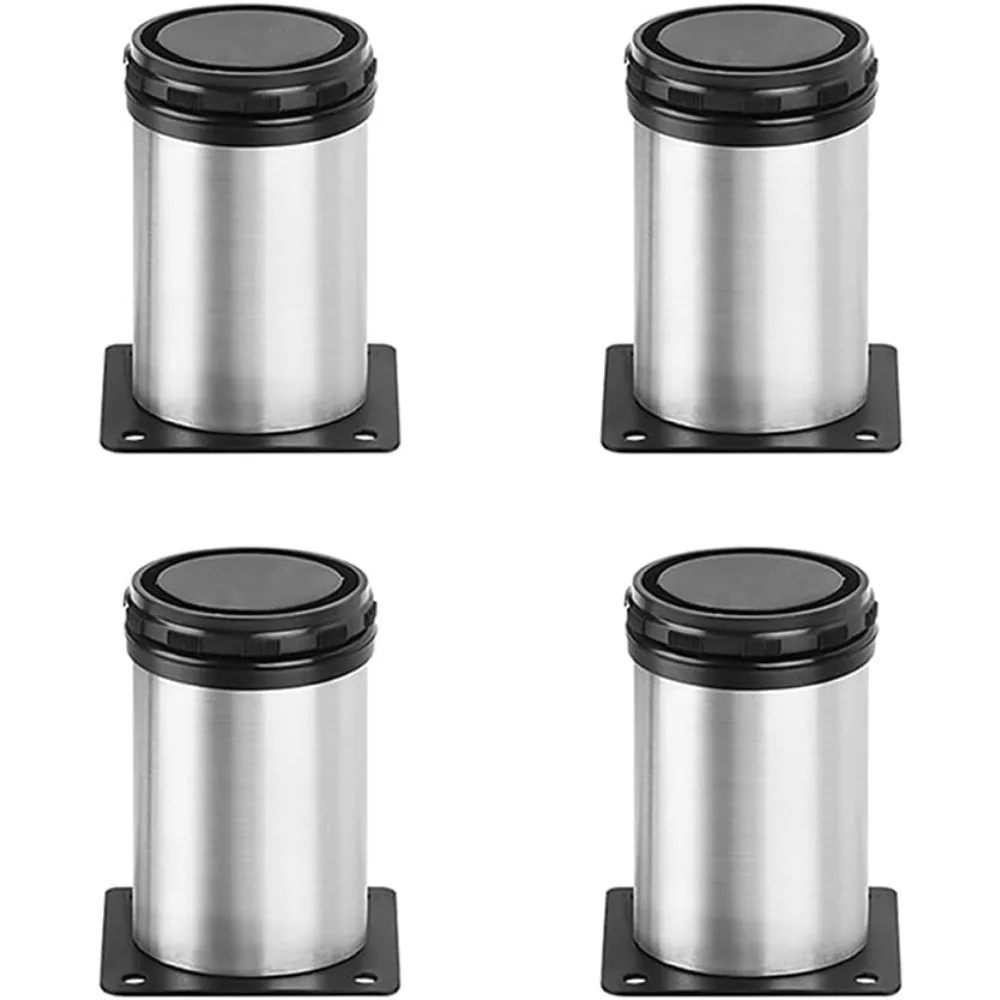 

Stainless Steel Furniture Legs Adjustable Metal Desk Feet Office Table for Home DIY Projects TV Stand Bench Dining Board