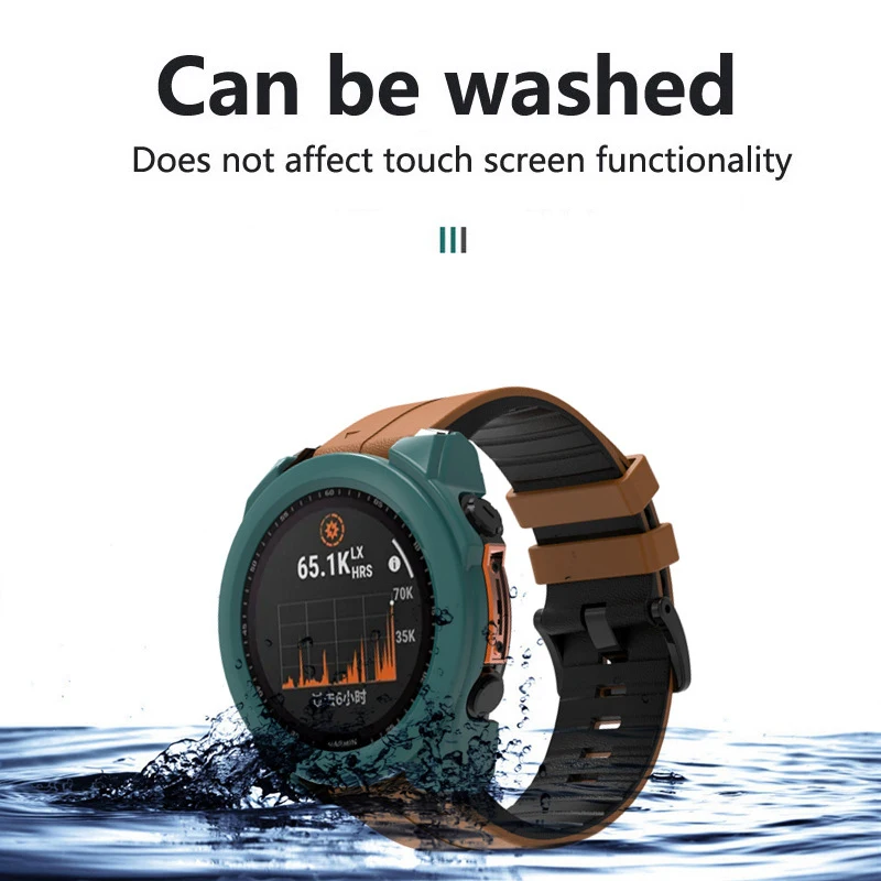 กระจกนิรภัย + เคสสำหรับ Garmin Fenix 8 51mm 47mm กรอบป้องกันหน้าจอกรอบกันชนฝาครอบสำหรับ Fenix 8 51mm 47mm