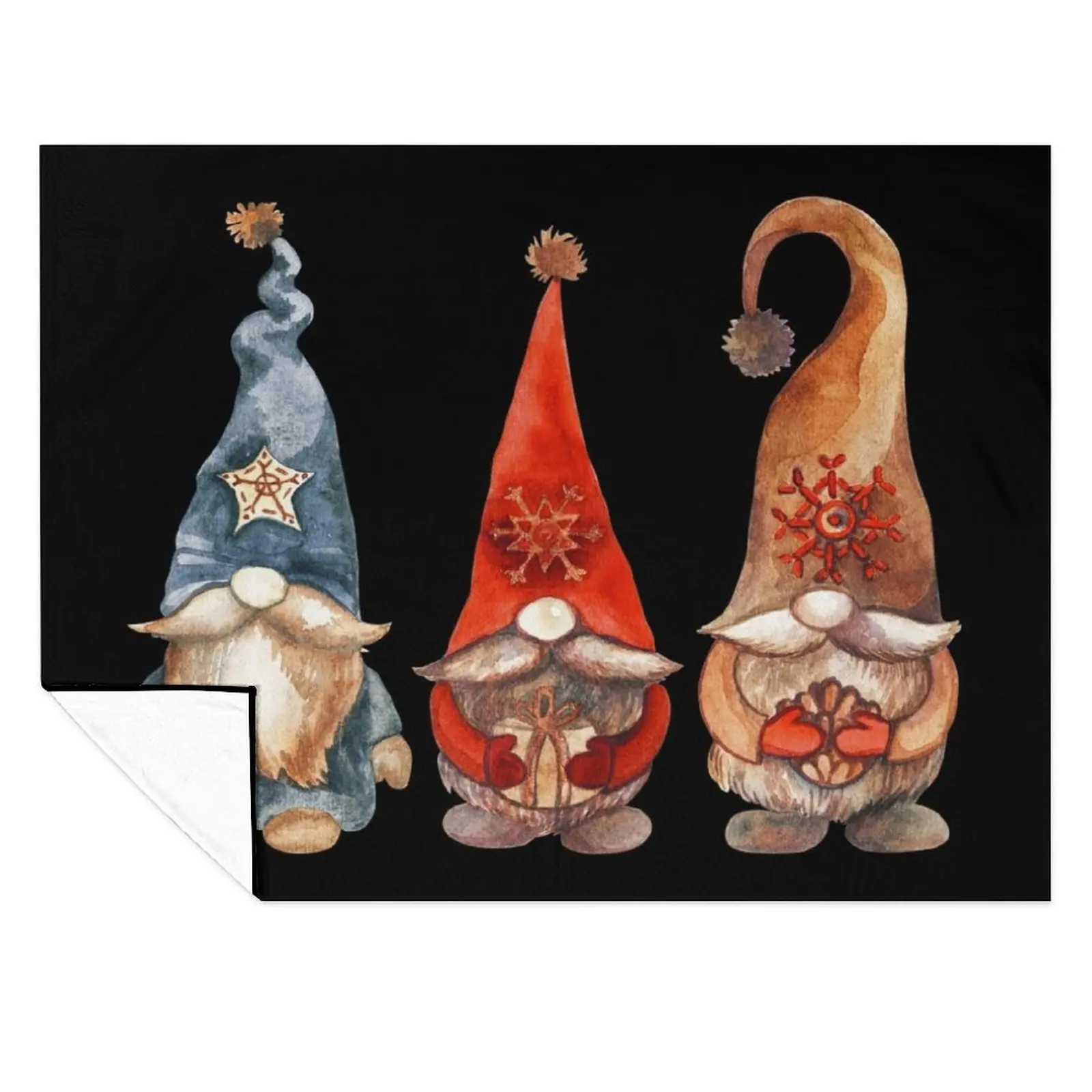 

Gnome Christmas Little Cute Gnome Family Gifts Presents Throw Blanket Flannel warm winter Luxury Throw Multi-Purpose Blankets