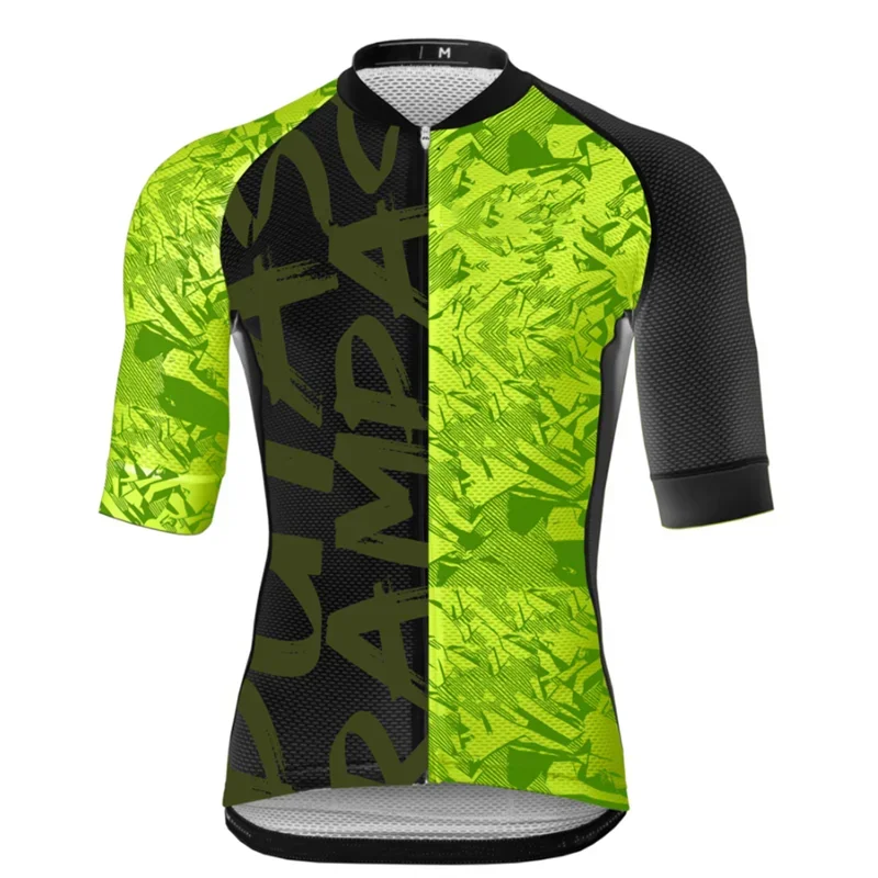 New Biking Jersey Short Sleeve Cycling Jersey Seamless Process With Open Cell Mesh Fabric