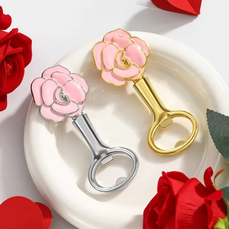 

Bottle Opener For Wedding Creative Roses Birthday Party Favors Opener Bottle Starter Valentine's Day