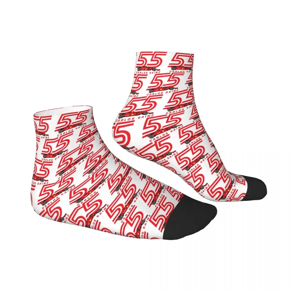 Carlos Sainz Jr F1 Signature Graphic - Dark Socks Harajuku Sweat Absorbing Stockings All Season Socks Accessories for Man Woman