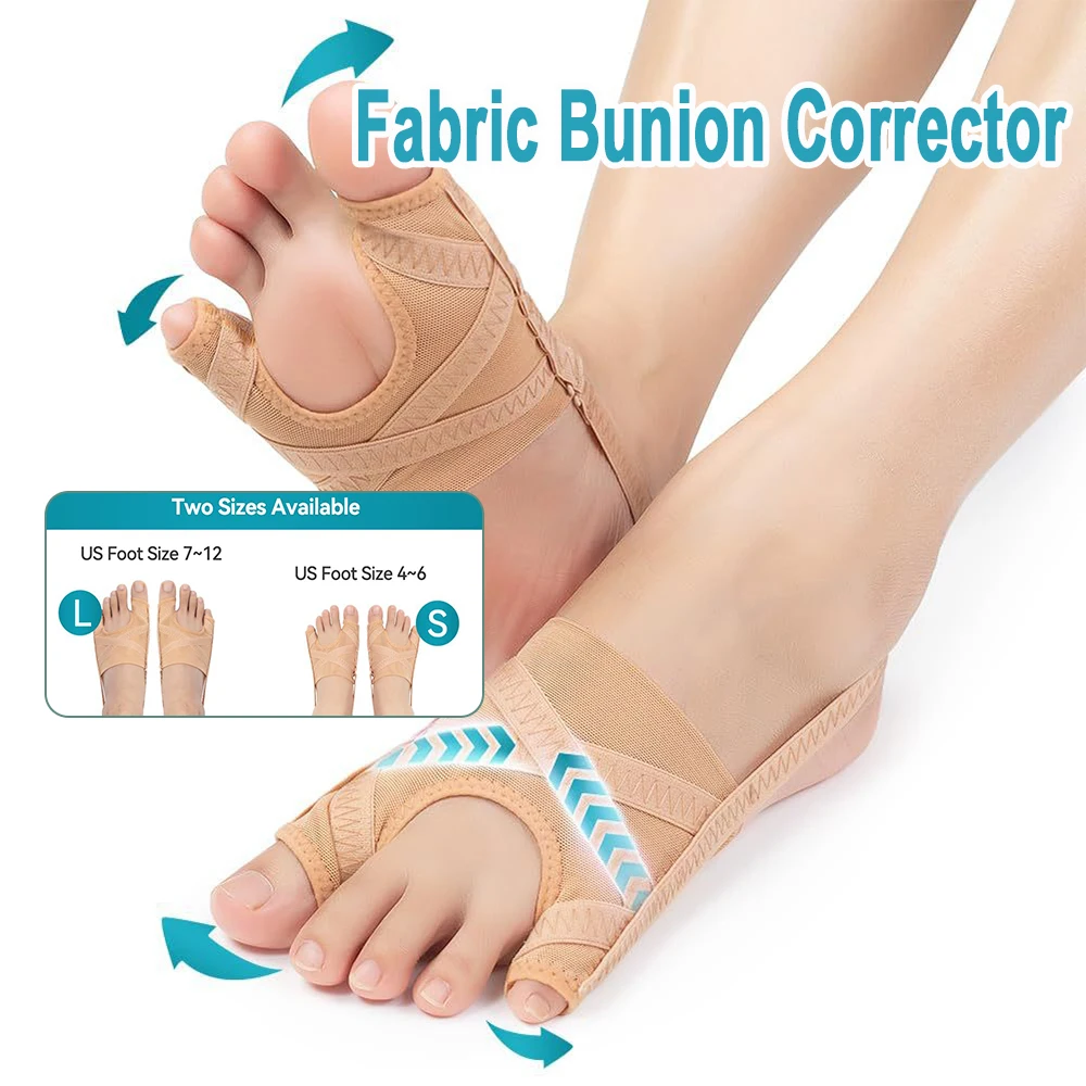 

Adjustable Hallux Valgus Bunion Corrector Toe Separator Breathable Foot Care Tools Bunion Socks Running Toes Corrector Orthotics
