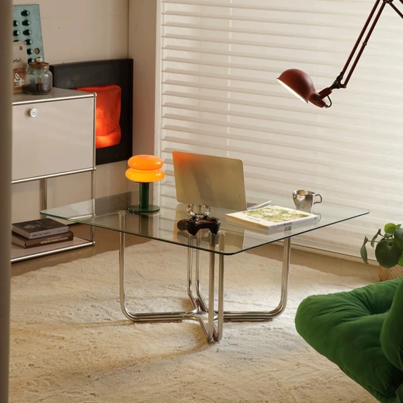 

Stainless steel tempered glass coffee table