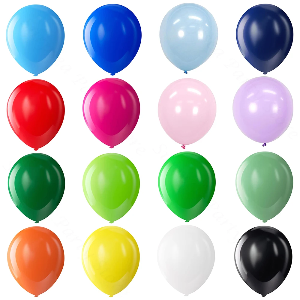 5/10/12 بوصة 10/20/30 قطعة الملونة قوس قزح اللاتكس بالون الأزرق الوردي الأحمر الأخضر بالونات الزفاف حفلة عيد ميلاد زينة عيد الميلاد