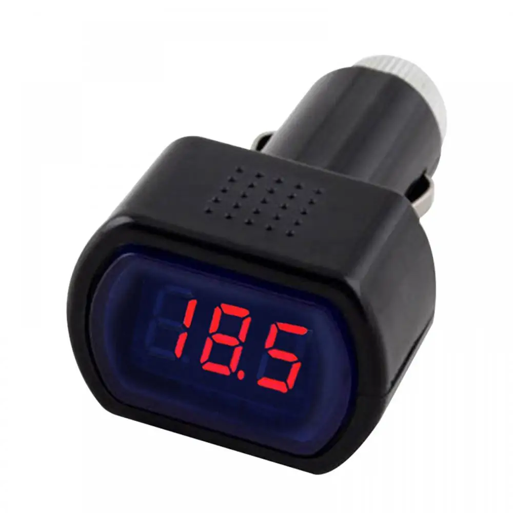 Car Voltmeter Battery Tester Cigarette Lighter Digital Voltage Monitor Gauge